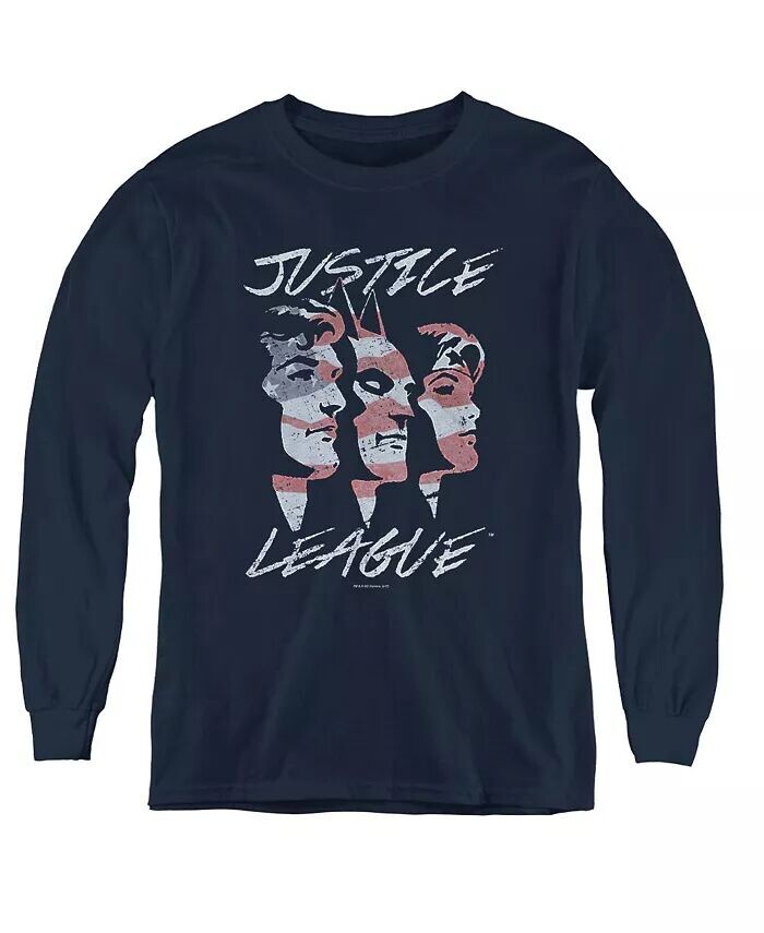 Свитшот с длинным рукавом Boys of America Youth Justice For America Justice League, синий
Свитшот с длинным рукавом Boys of America Youth Justice For America Justice League, синий