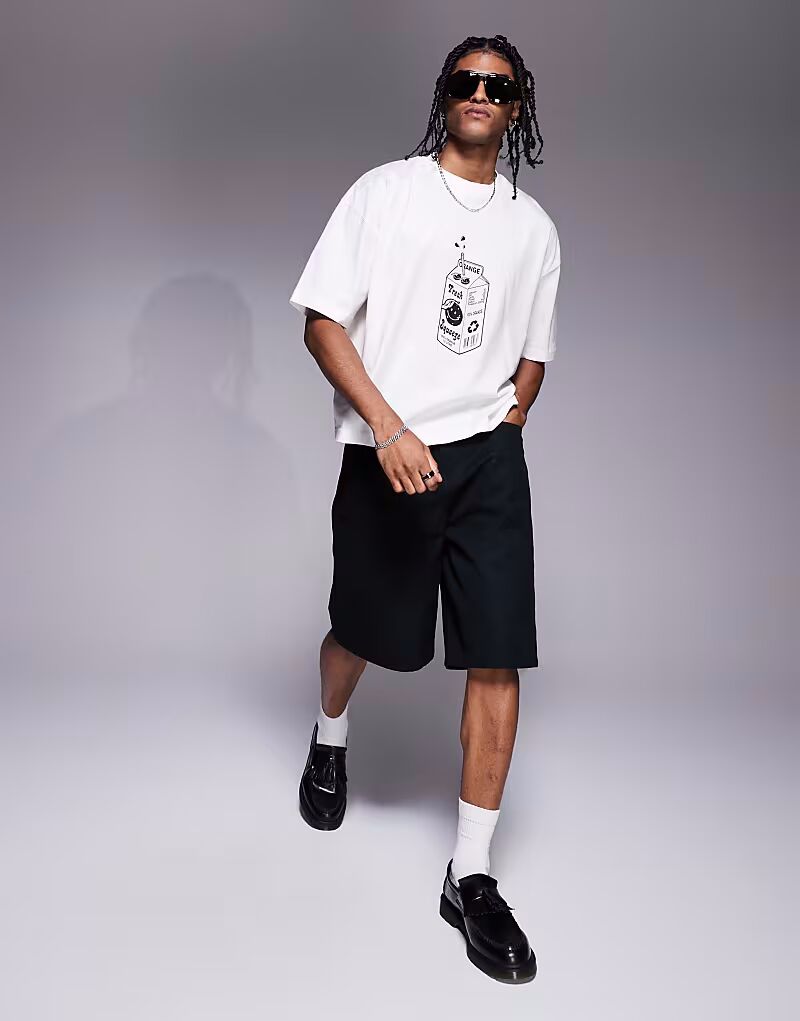 Футболка свободного кроя ASOS DESIGN в кремово-белом цвете с мультяшным принтом
Футболка свободного кроя ASOS DESIGN в кремово-белом цвете с мультяшным принтом