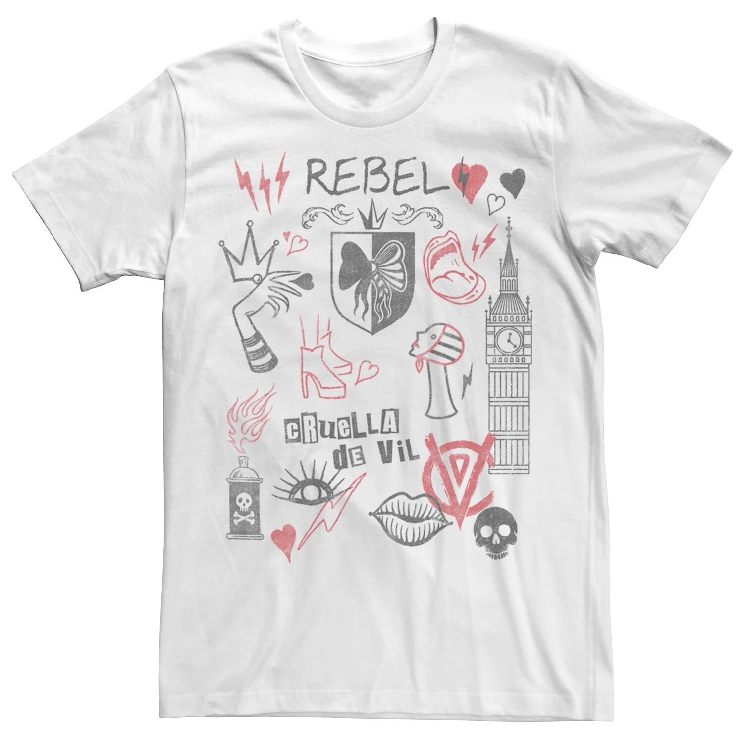 Мужская футболка Disney Cruella Rebel Fashion Sketches Licensed Character
Мужская футболка Disney Cruella Rebel Fashion Sketches Licensed Character