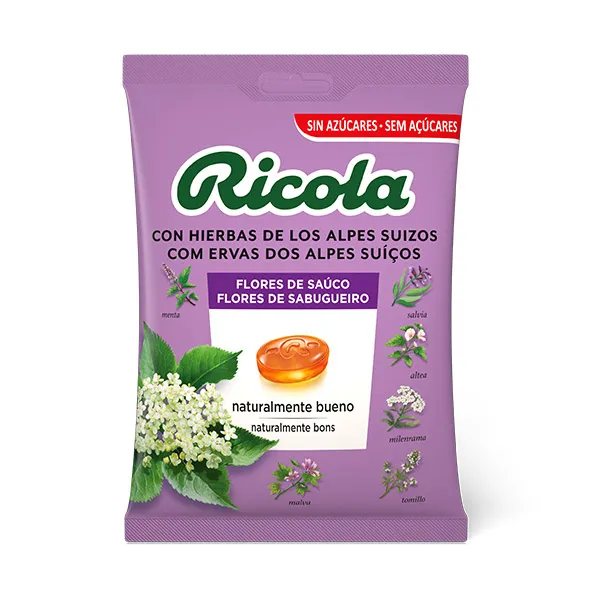 Мешочек карамели Sabor Flores De Saúco Ricola, 70 g
Мешочек карамели Sabor Flores De Saúco Ricola, 70 g