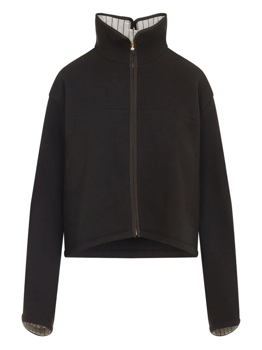 Куртка с высоким воротником и застежкой-молнией спереди Carven, черный
Куртка с высоким воротником и застежкой-молнией спереди Carven, черный