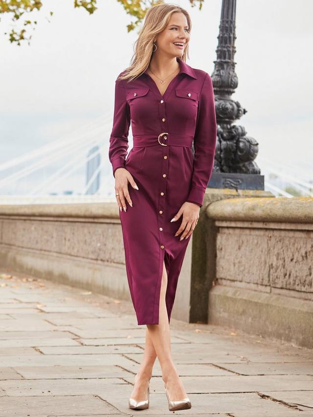 Универсальное платье-рубашка Sosandar, бордовый
Универсальное платье-рубашка Sosandar, бордовый