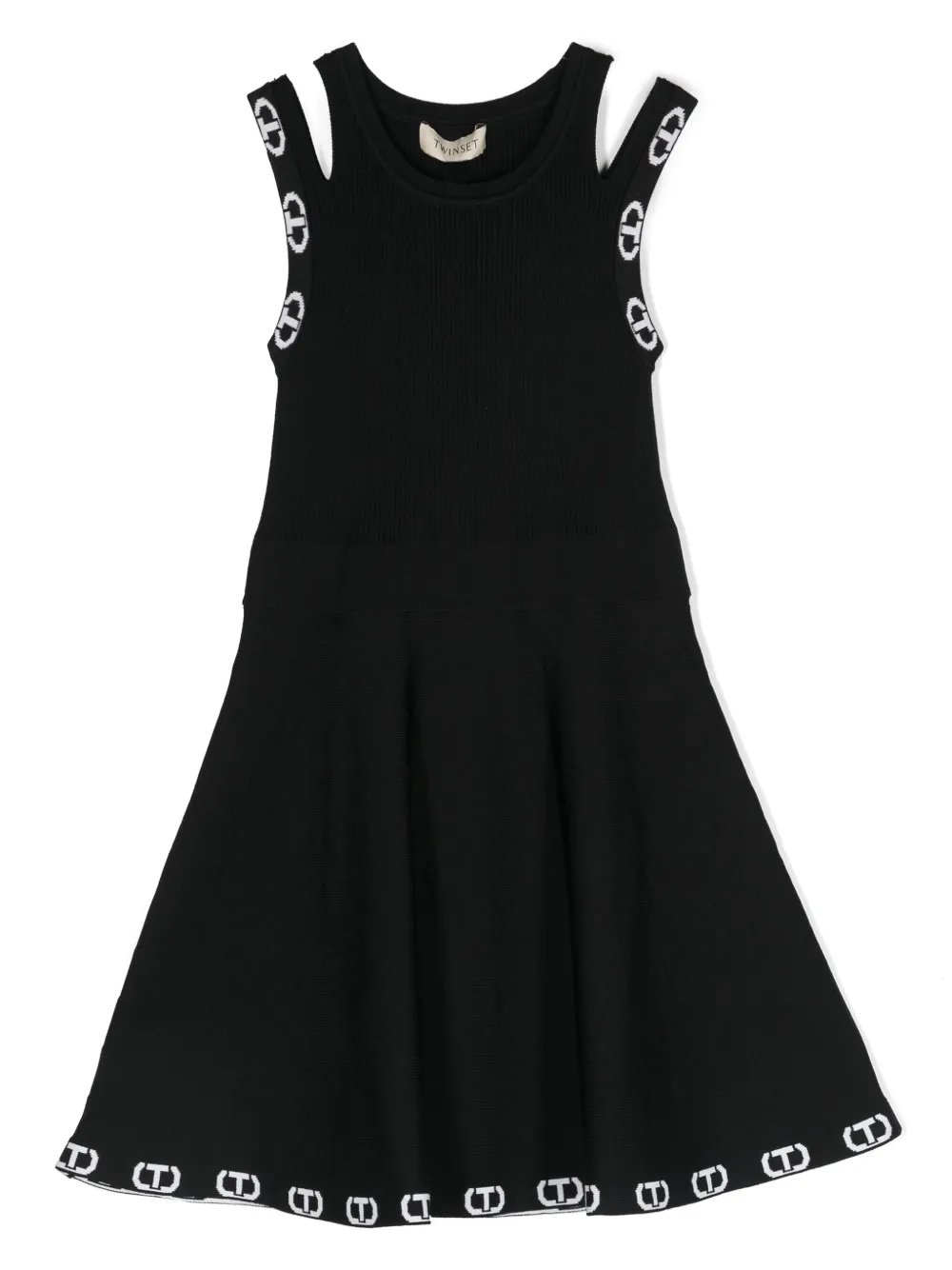 Расклешенное платье с жаккардовым логотипом TWINSET Kids, черный
Расклешенное платье с жаккардовым логотипом TWINSET Kids, черный