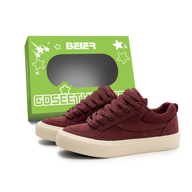 BEIER Мужские низкие скейтерские кроссовки бордовые, цвет Burgundy
BEIER Мужские низкие скейтерские кроссовки бордовые, цвет Burgundy