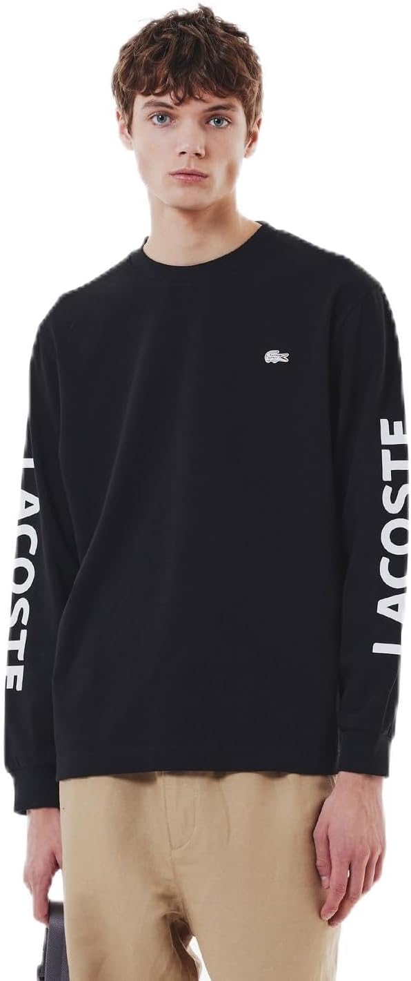 Мужская футболка LACOSTE из плотной ткани с принтом на рукавах, черный
Мужская футболка LACOSTE из плотной ткани с принтом на рукавах, черный