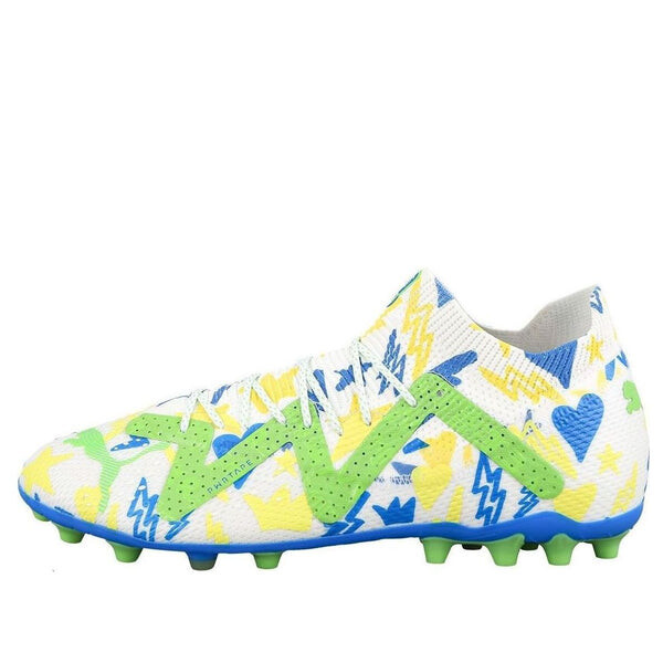 Кроссовки future ultimate x neymar mg 'white blue green lemon meringue' Puma, белый
Кроссовки future ultimate x neymar mg 'white blue green lemon meringue' Puma, белый