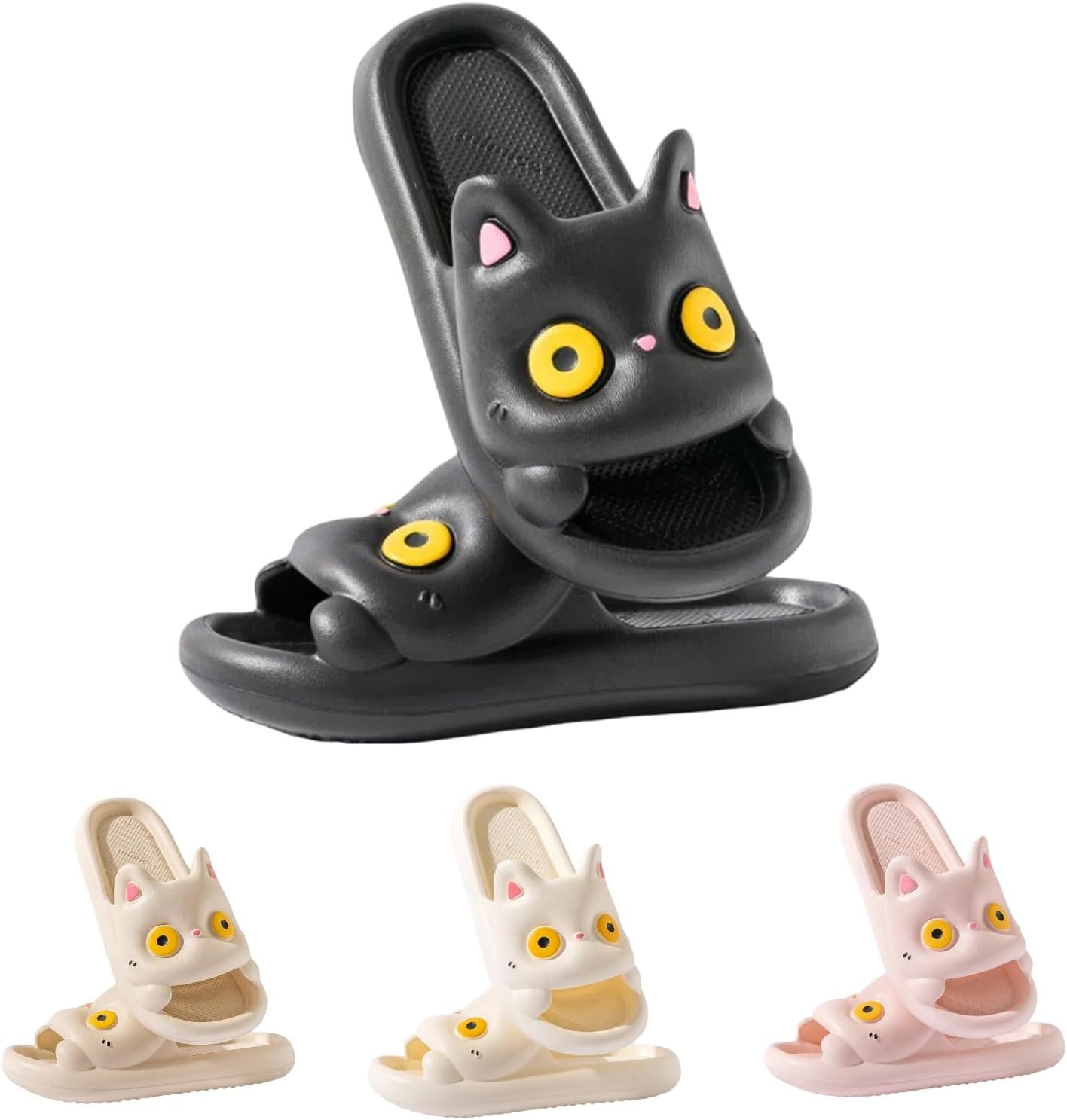 Тапочки с котиком, мягкая подошва как облако, для ванной комнаты, для улицы и дома, милые кошачьи шлепанцы, кавайный преппи-стиль для женщин, девушек и мужчин Longsilver, черный
Тапочки с котиком, мягкая подошва как облако, для ванной комнаты, для улицы и дома, милые кошачьи шлепанцы, кавайный преппи-стиль для женщин, девушек и мужчин Longsilver, черный