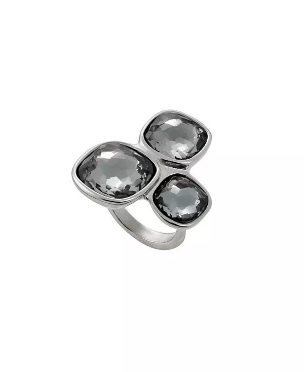 Кольцо из металлического сплава с тремя серыми кристаллами неправильной формы Unode50, silver
Кольцо из металлического сплава с тремя серыми кристаллами неправильной формы Unode50, silver