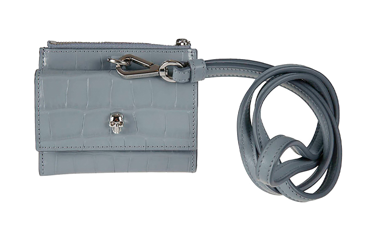 Кожаный картхолдер с текстурой крокодила женский сине-серый Alexander McQueen
Кожаный картхолдер с текстурой крокодила женский сине-серый Alexander McQueen