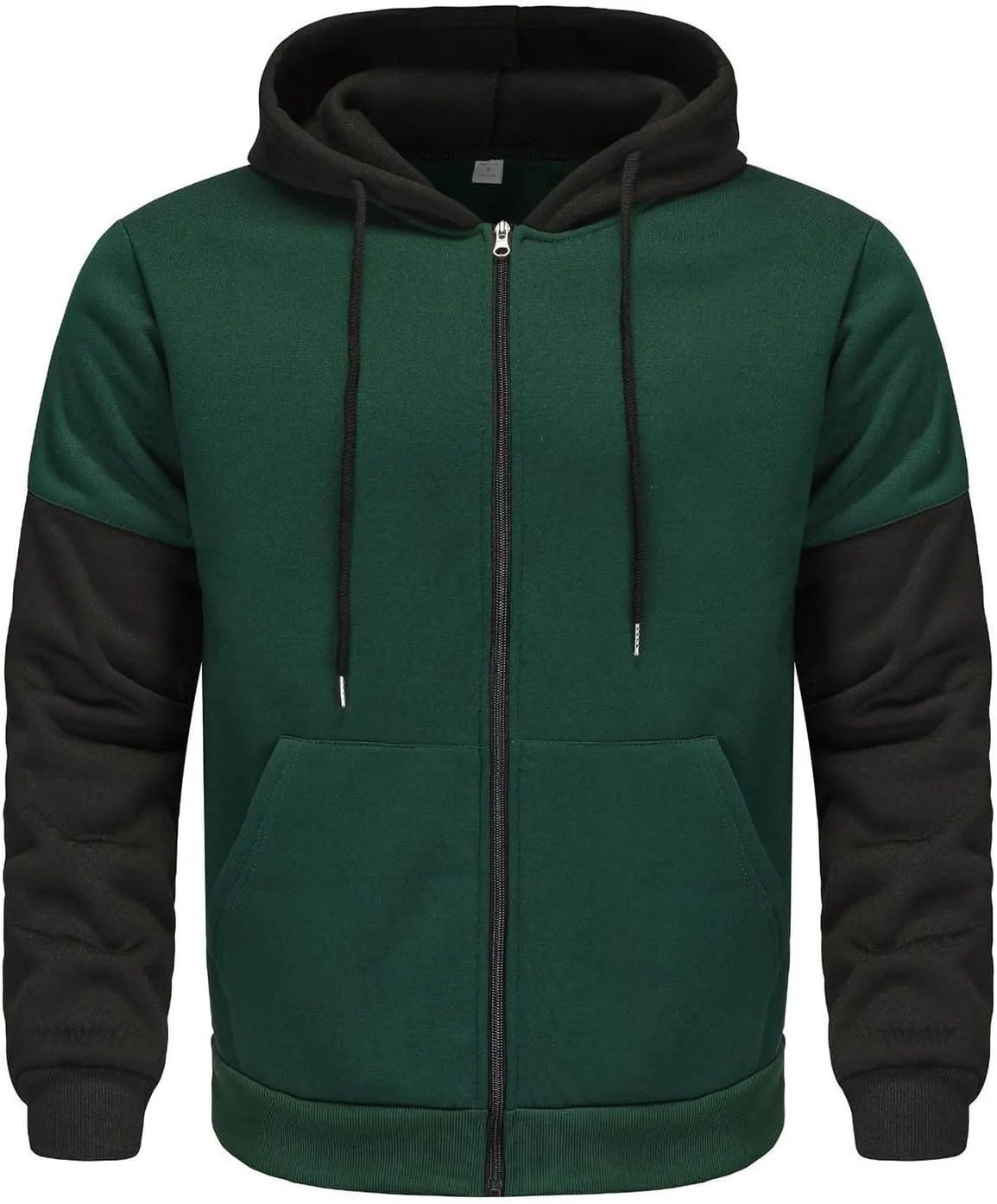 Мужской худи с цветными блоками, полная молния, флис QUNPIU
Мужской худи с цветными блоками, полная молния, флис QUNPIU