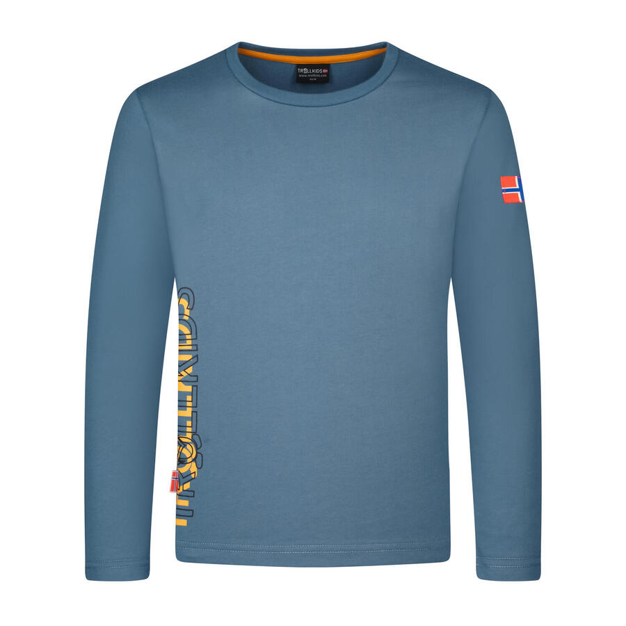 TROLLKIDS Детская футболка с длинным рукавом Stavanger Steel Blue/Black/Mango
TROLLKIDS Детская футболка с длинным рукавом Stavanger Steel Blue/Black/Mango