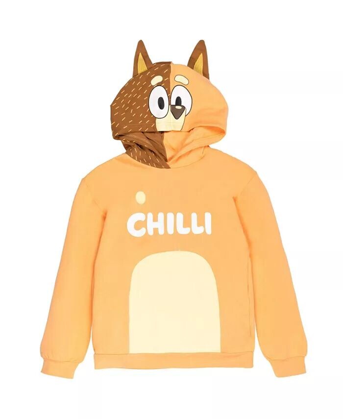 Chilli Mom Bandit Dad Bingo Одинаковый семейный флисовый пуловер с капюшоном для косплея для малышей, Дети Девочки Bluey, оранжевый
Chilli Mom Bandit Dad Bingo Одинаковый семейный флисовый пуловер с капюшоном для косплея для малышей, Дети Девочки Bluey, оранжевый