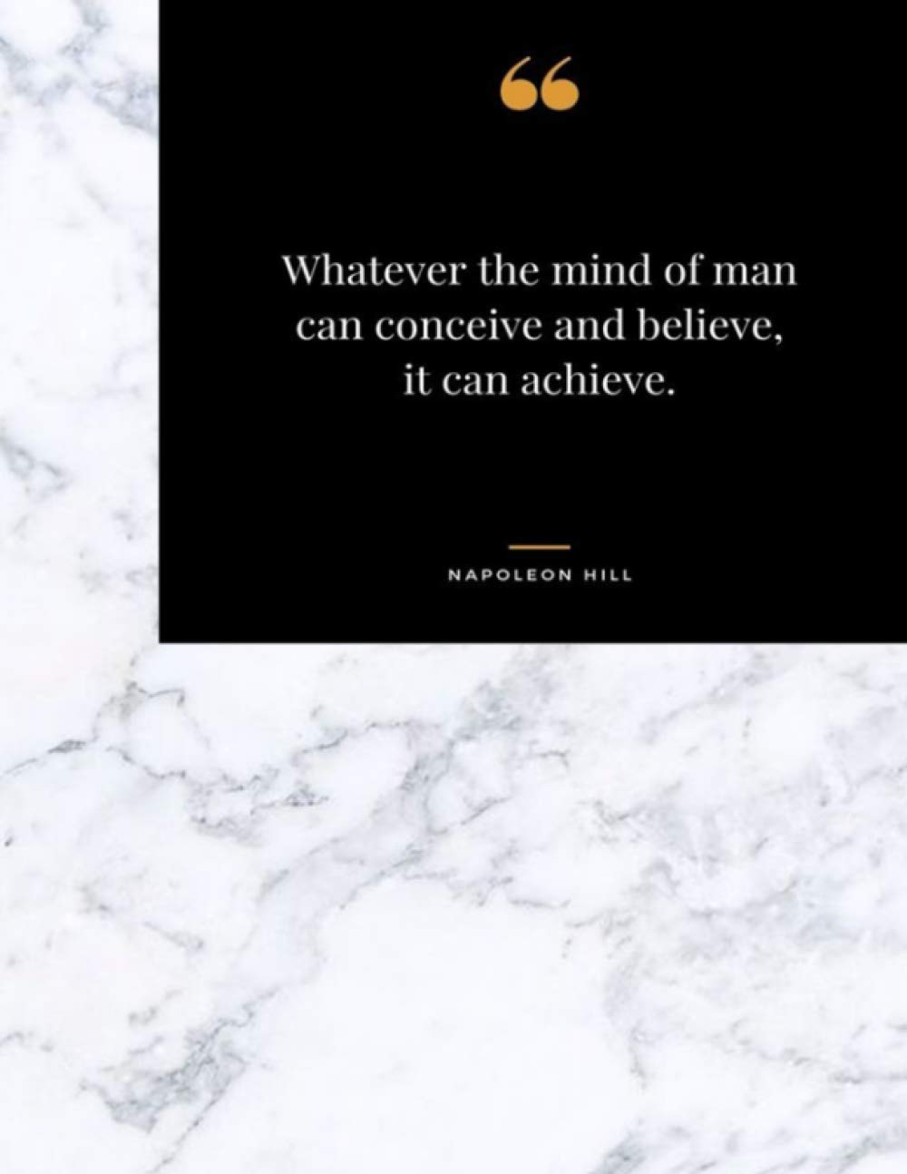 notebook journal: Whatever the mind of man can conceive and believe, it can achieve (Independently published)
notebook journal: Whatever the mind of man can conceive and believe, it can achieve (Independently published)