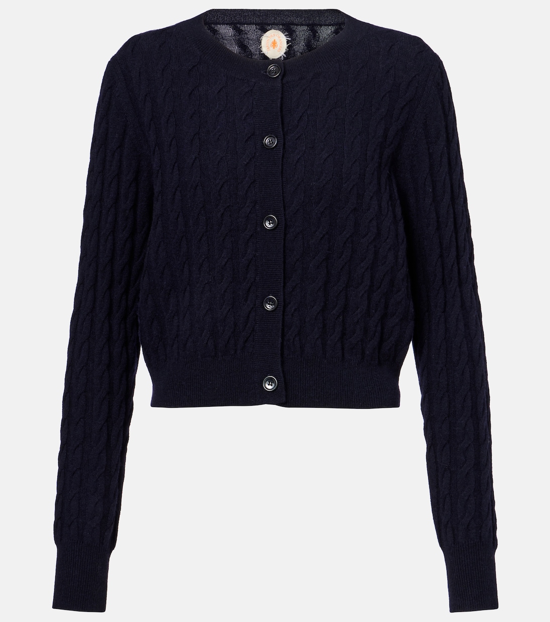 Кардиган из шерсти и кашемира с узором «косичка» Jardin des Orangers, темно-синий
Кардиган из шерсти и кашемира с узором «косичка» Jardin des Orangers, темно-синий