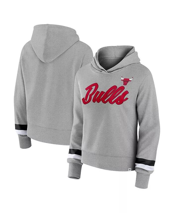 Женская толстовочка-свитшот цвета Heather Grey с капюшоном из футболки Chicago Bulls Halftime Fanatics
Женская толстовочка-свитшот цвета Heather Grey с капюшоном из футболки Chicago Bulls Halftime Fanatics
