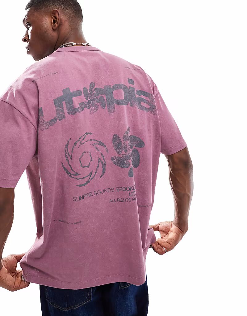 Футболка ASOS DESIGN свободного кроя из плотной ткани плотностью 220 г/м² розового цвета с уличной графикой
Футболка ASOS DESIGN свободного кроя из плотной ткани плотностью 220 г/м² розового цвета с уличной графикой