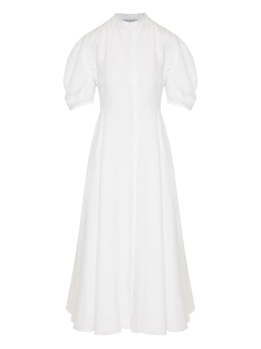 Платье миди с плиссированными рукавами и буфами Gabriela Hearst, белый
Платье миди с плиссированными рукавами и буфами Gabriela Hearst, белый