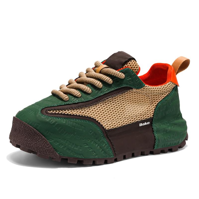 Низкие массивные кроссовки с амортизаторами, противоскользящими и износостойкими свойствами для мужчин BAKE, Green
Низкие массивные кроссовки с амортизаторами, противоскользящими и износостойкими свойствами для мужчин BAKE, Green