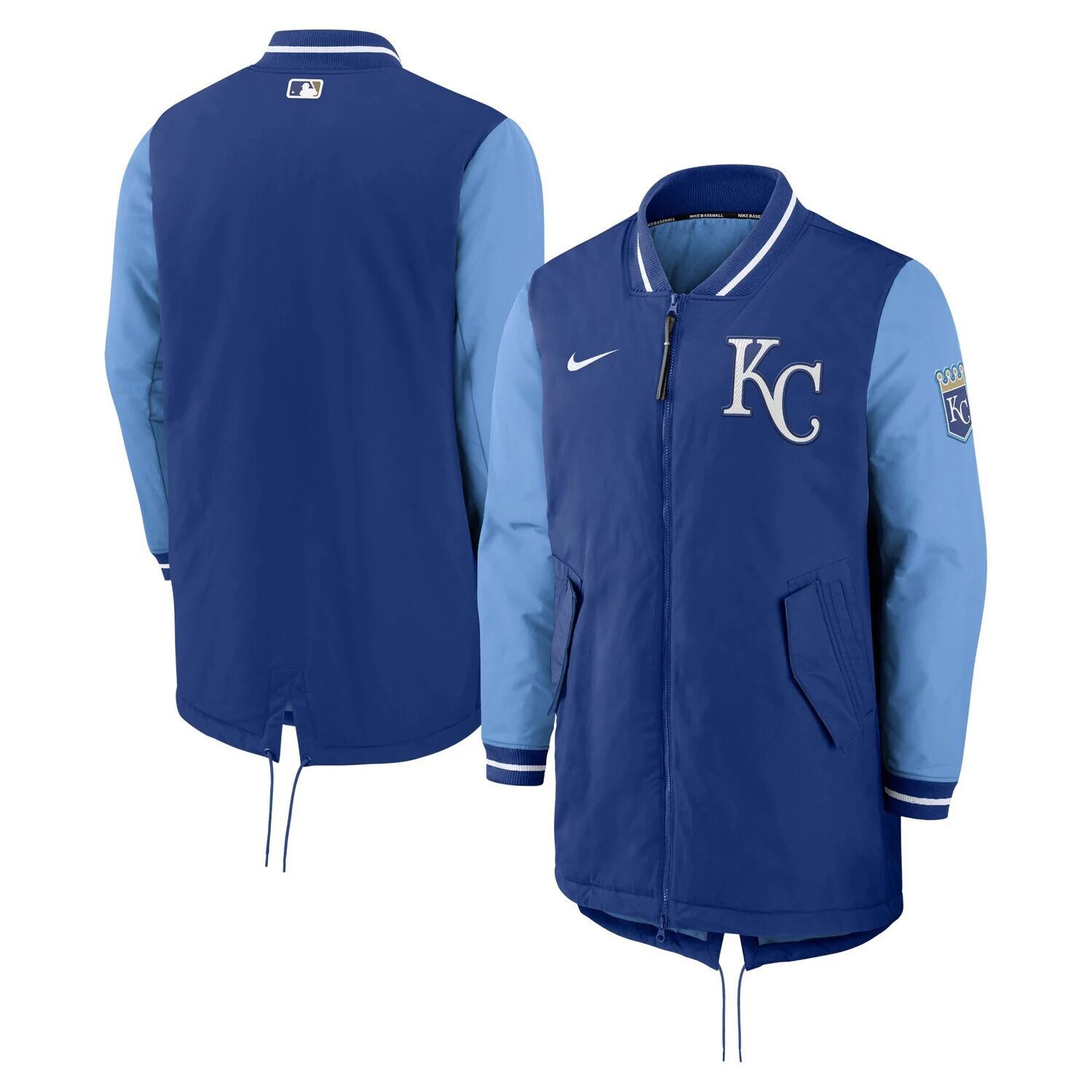 Мужская куртка с молнией во всю длину Royal Kansas City Royals Dugout Performance Nike
Мужская куртка с молнией во всю длину Royal Kansas City Royals Dugout Performance Nike