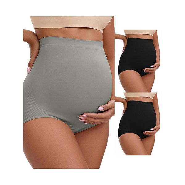 3 пары женских высоких бесшовных трусов для беременных Inspire Chic, Black Gray
3 пары женских высоких бесшовных трусов для беременных Inspire Chic, Black Gray
