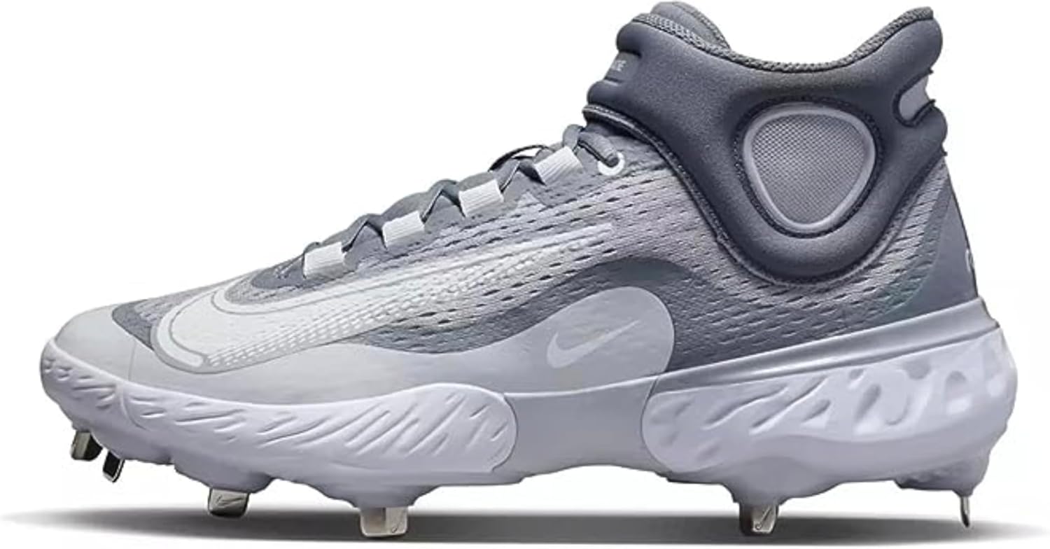 Nike mens Alpha Huarache Elite 4, Grey
Nike mens Alpha Huarache Elite 4, Grey