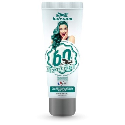 Крем-краска Emerald Sixty'S 60 мл, сталь, Hairgum 
Крем-краска Emerald Sixty'S 60 мл, сталь, Hairgum