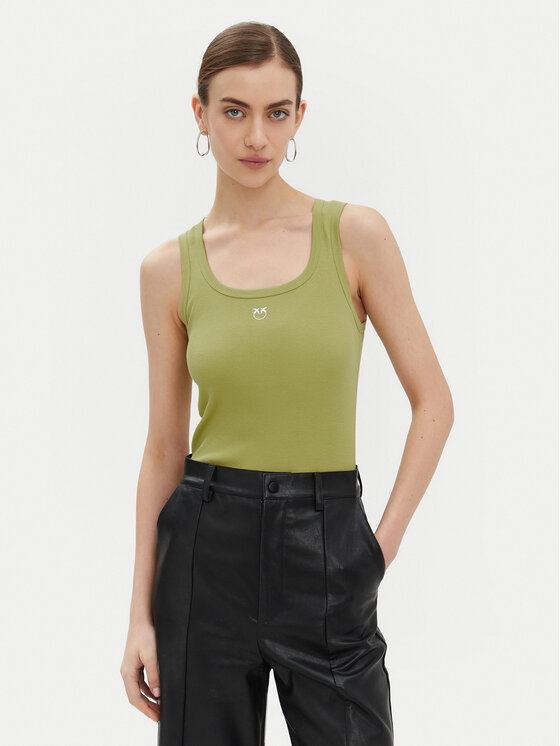 Топний стандартный крой Calcolatore 100807 Pinko, зеленый 
Топний стандартный крой Calcolatore 100807 Pinko, зеленый