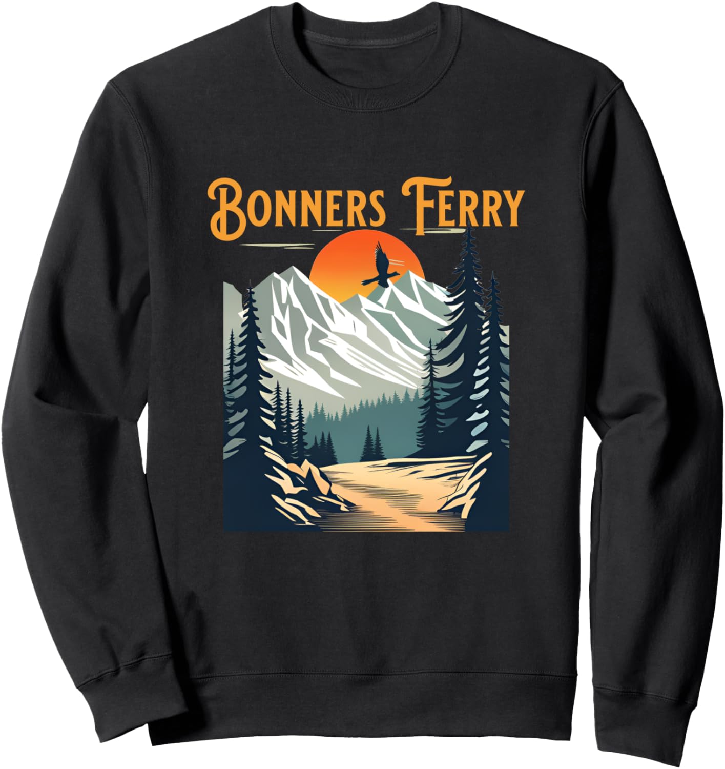 Винтажная сувенирная толстовка для походов из Боннерс-Ферри Bonners Ferry Idaho Hiking Clothes Co., черный
Винтажная сувенирная толстовка для походов из Боннерс-Ферри Bonners Ferry Idaho Hiking Clothes Co., черный