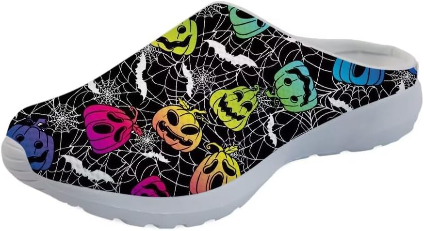 Мужские сандалии GLENLCWE, женские прогулочные мюли, кроссовки, сетчатые мягкие садовые сабо, легкая обувь для душа и воды с поддержкой свода стопы, Colorful Pumpkin Cobweb
Мужские сандалии GLENLCWE, женские прогулочные мюли, кроссовки, сетчатые мягкие садовые сабо, легкая обувь для душа и воды с поддержкой свода стопы, Colorful Pumpkin Cobweb