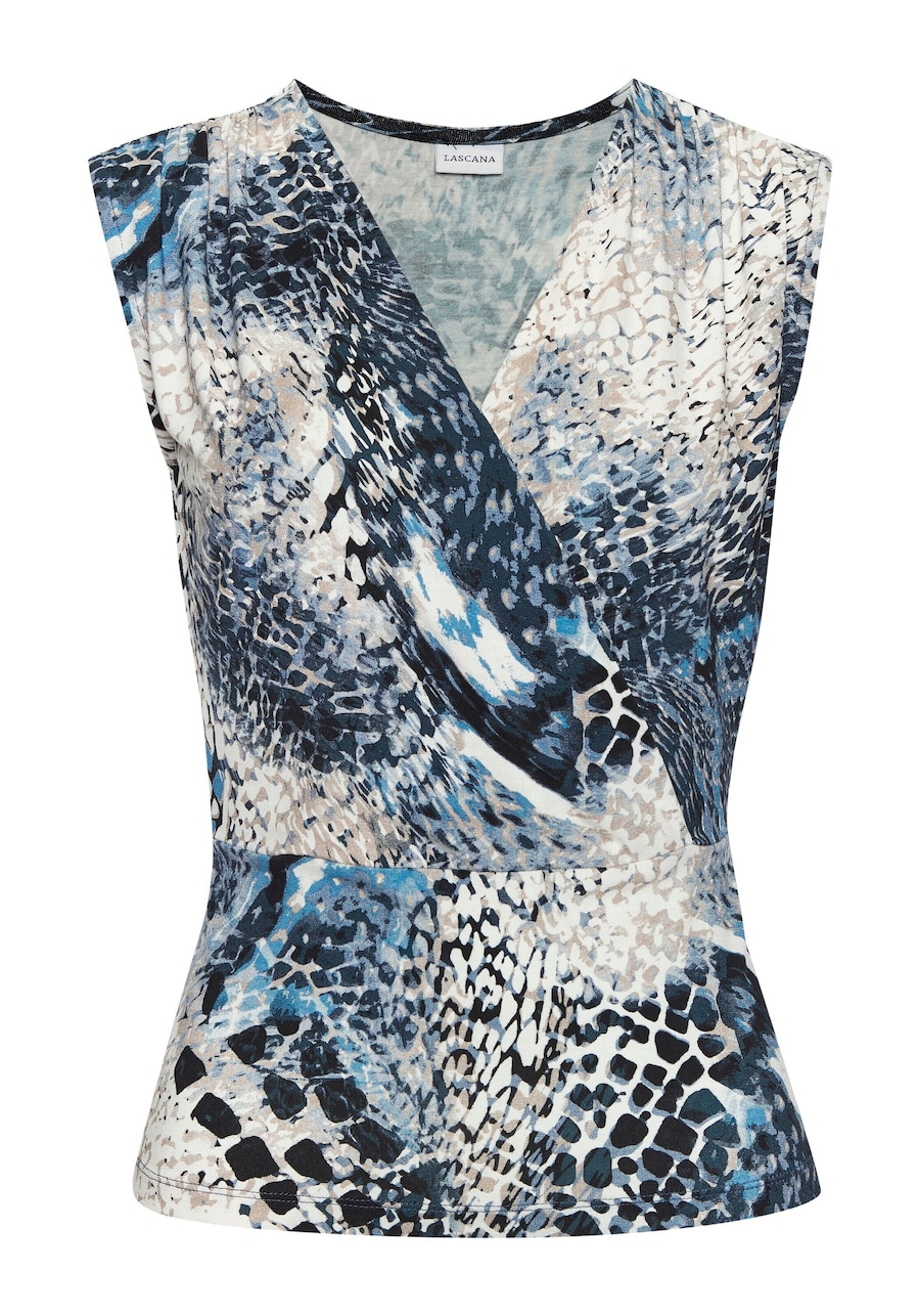 Топ LASCANA, синий/темно-синий
Топ LASCANA, синий/темно-синий