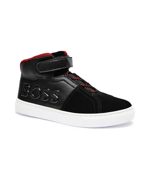 Кожаные кроссовки Boss Kidswear, черный
Кожаные кроссовки Boss Kidswear, черный
