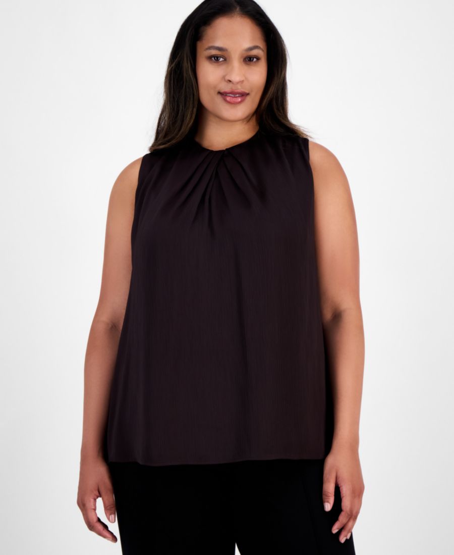 Блузка без рукавов с плиссированным воротником большого размера Anne Klein, Deep Mahogany
Блузка без рукавов с плиссированным воротником большого размера Anne Klein, Deep Mahogany