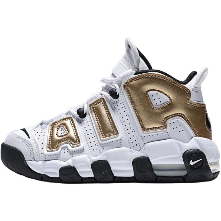 Nike Детские баскетбольные кроссовки Air More Uptempo High top White Gold Unisex
Nike Детские баскетбольные кроссовки Air More Uptempo High top White Gold Unisex