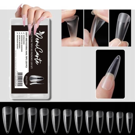 Гибкие типсы, бесцветные, стилеты, 120 шт. Deni Carte
Гибкие типсы, бесцветные, стилеты, 120 шт. Deni Carte