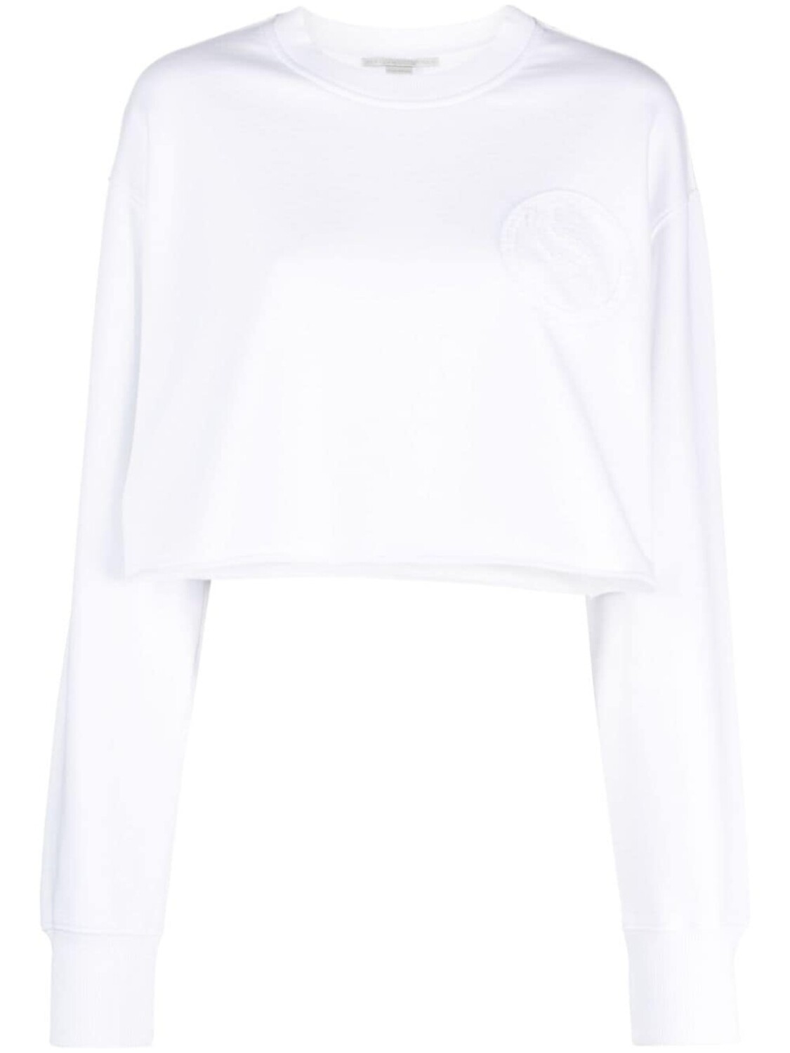 Stella McCartney укороченная толстовка S-Wave, белый
Stella McCartney укороченная толстовка S-Wave, белый