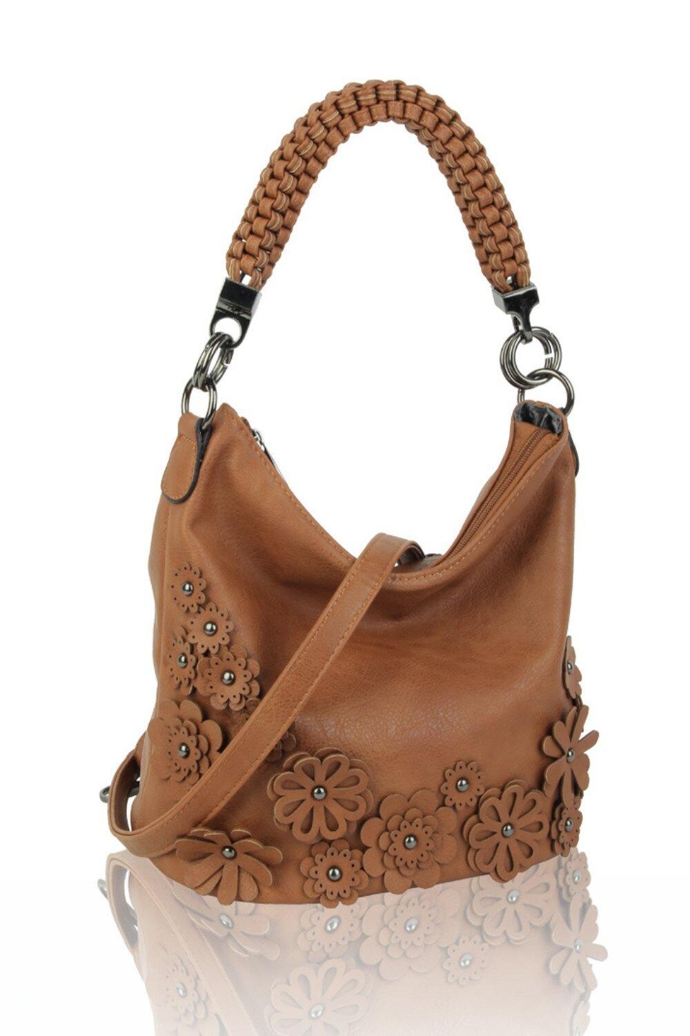 Сумка через плечо Trous Flower из искусственной кожи с плетеной ручкой Fontanella Fashion, коричневый
Сумка через плечо Trous Flower из искусственной кожи с плетеной ручкой Fontanella Fashion, коричневый
