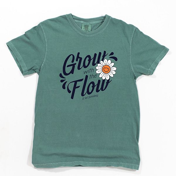 SWSmiley grow with the flow flower - женская футболка с принтом, окрашенная в стиле garment dyed Simply Sage Market, Light Green
SWSmiley grow with the flow flower - женская футболка с принтом, окрашенная в стиле garment dyed Simply Sage Market, Light Green