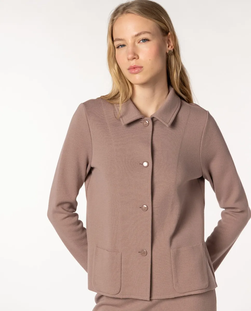 Женская куртка из миланской вязки с воротником Naulover, светло-розовый
Женская куртка из миланской вязки с воротником Naulover, светло-розовый