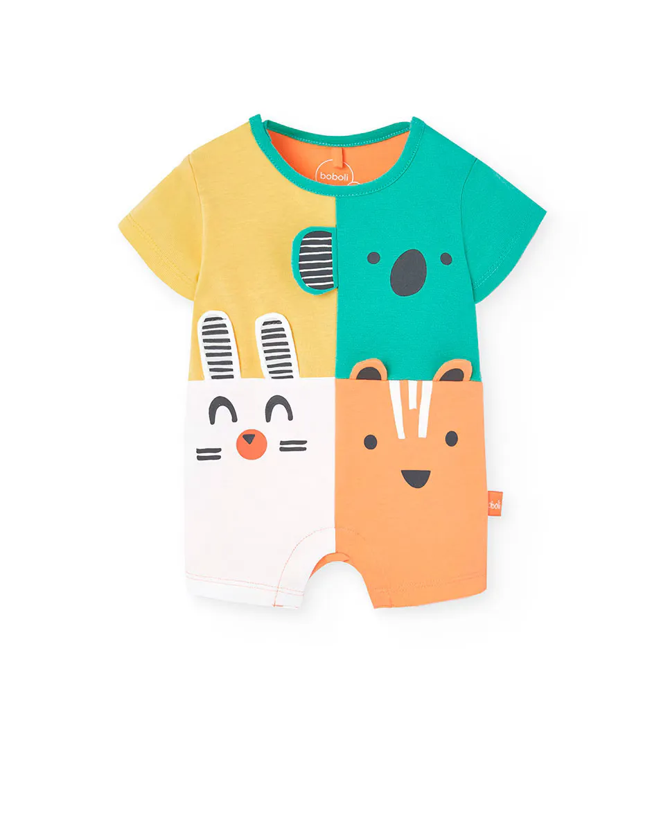 Комбинезон из хлопка для мальчика с цветными блоками Boboli, оранжевый
Комбинезон из хлопка для мальчика с цветными блоками Boboli, оранжевый