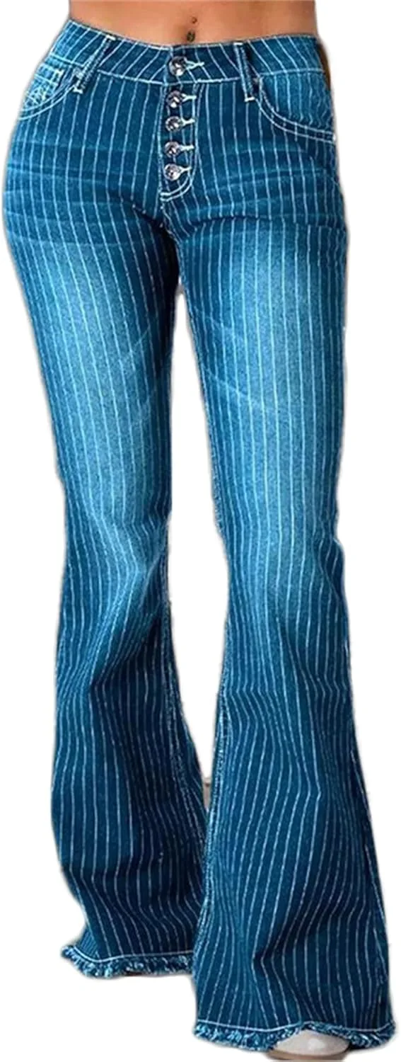 Andongnywell женские джинсы с расклешенными штанинами, высокая посадка, полосатые, классические широкие
Andongnywell женские джинсы с расклешенными штанинами, высокая посадка, полосатые, классические широкие