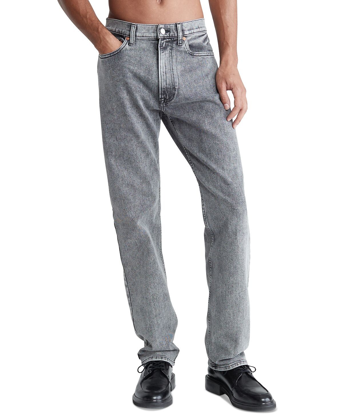 Мужские стандартные эластичные джинсы прямого кроя Calvin Klein
Мужские стандартные эластичные джинсы прямого кроя Calvin Klein