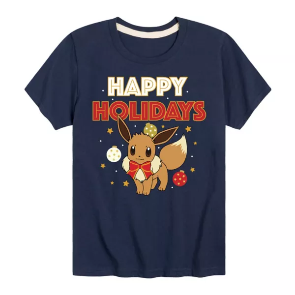 Футболка для мальчиков 8-20 лет с праздничным принтом покемона Иви Licensed Character, синий
Футболка для мальчиков 8-20 лет с праздничным принтом покемона Иви Licensed Character, синий