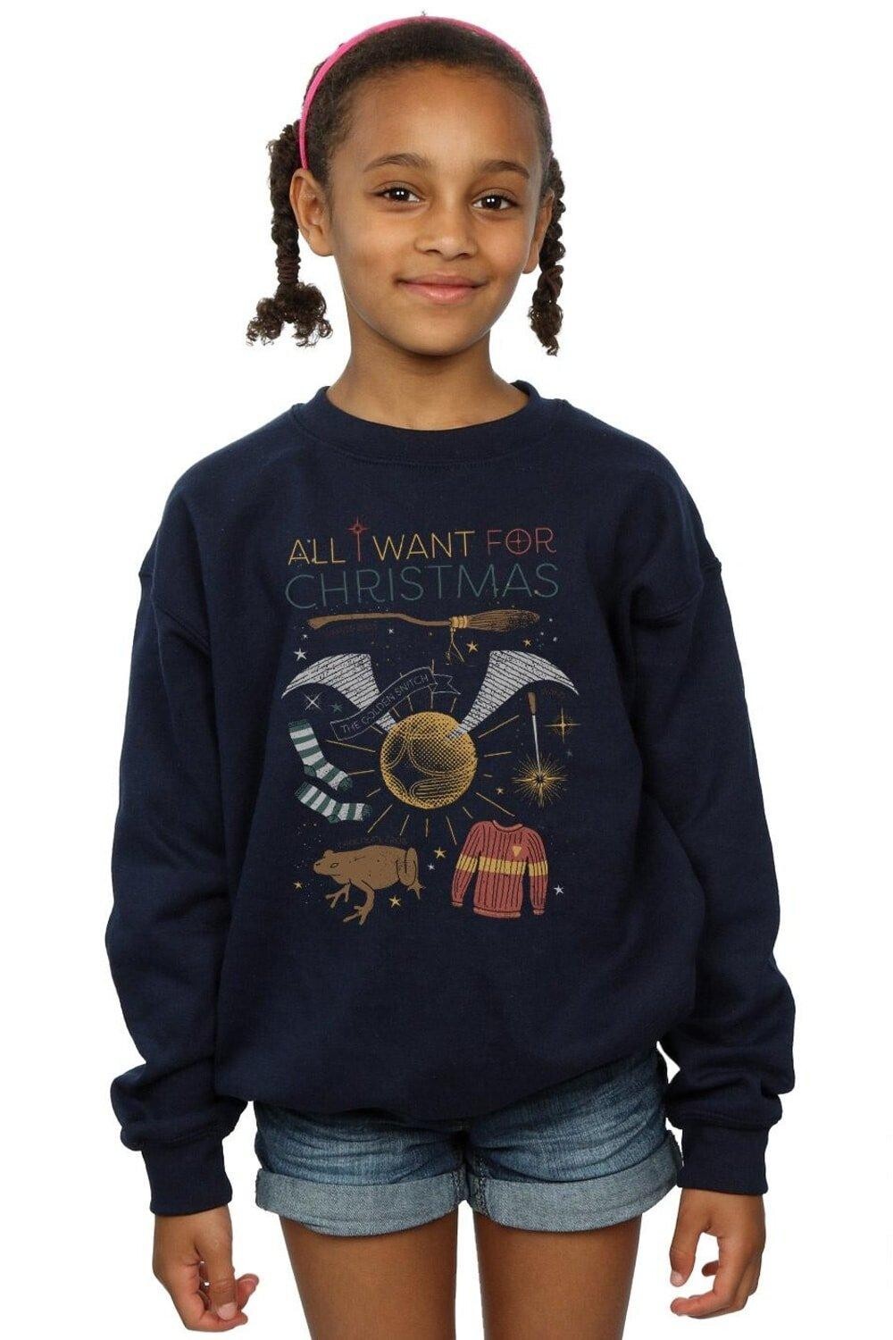 Толстовка «Все, что я хочу на Рождество» Harry Potter, темно-синий
Толстовка «Все, что я хочу на Рождество» Harry Potter, темно-синий