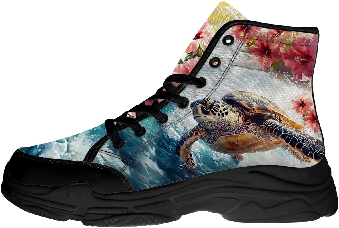 Кроссовки Quorax Turtle для женщин и мужчин, высокие, на шнуровке, текстильные, забавный подарок для нее и для него, синий/розовый
Кроссовки Quorax Turtle для женщин и мужчин, высокие, на шнуровке, текстильные, забавный подарок для нее и для него, синий/розовый