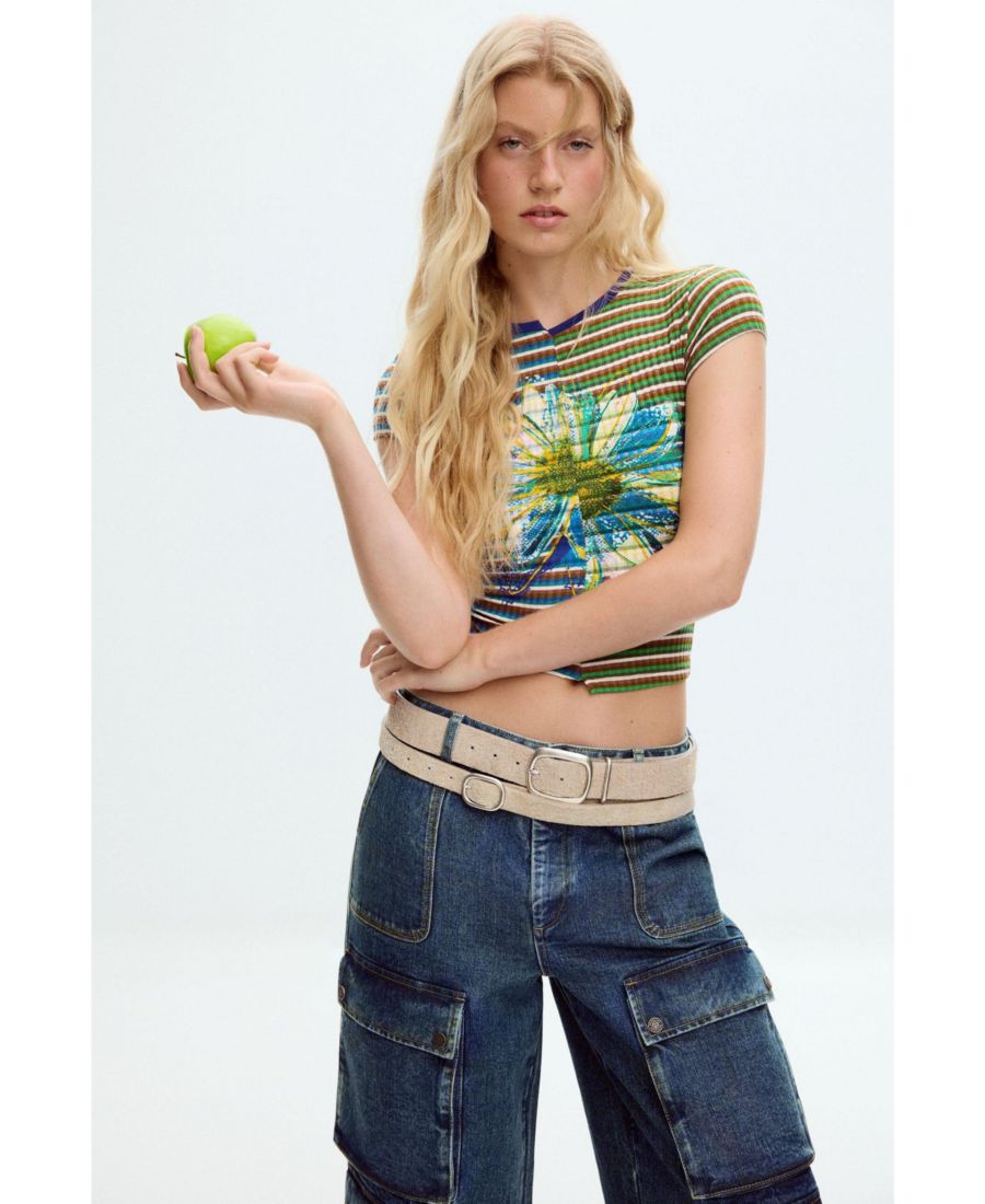 Женская полосатая футболка с ромашками Desigual, Green, Зеленый, Женская полосатая футболка с ромашками Desigual, Green
Женская полосатая футболка с ромашками Desigual, Green, Зеленый, Женская полосатая футболка с ромашками Desigual, Green