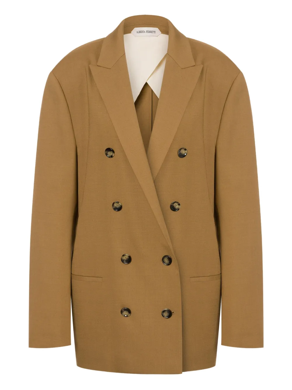 Двубортный пиджак Alberta Ferretti, коричневый
Двубортный пиджак Alberta Ferretti, коричневый
