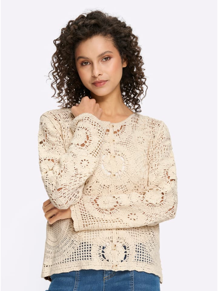 Heine Ажурный кардиган цвета шампанского
Heine Ажурный кардиган цвета шампанского