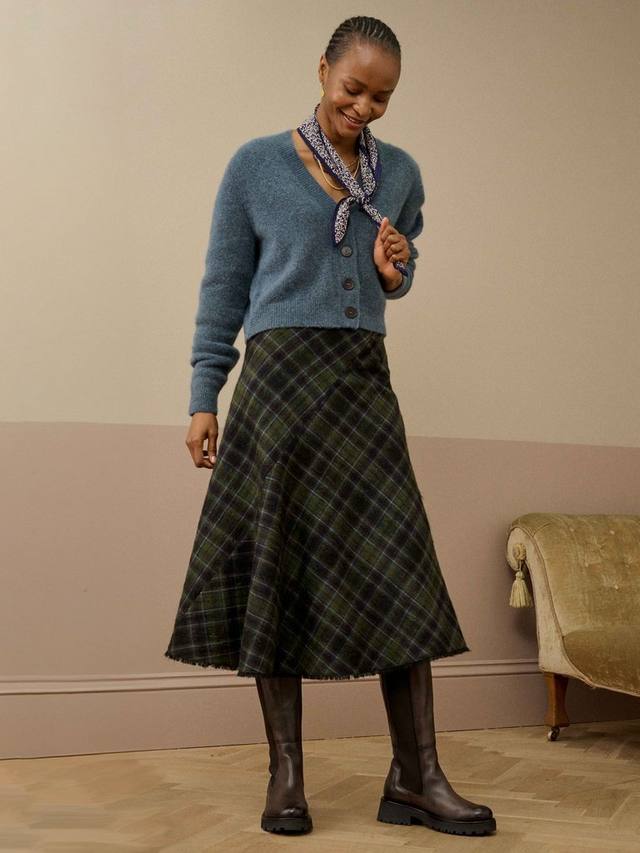 Юбка миди в клетку из шерстяной смеси Brora
Юбка миди в клетку из шерстяной смеси Brora