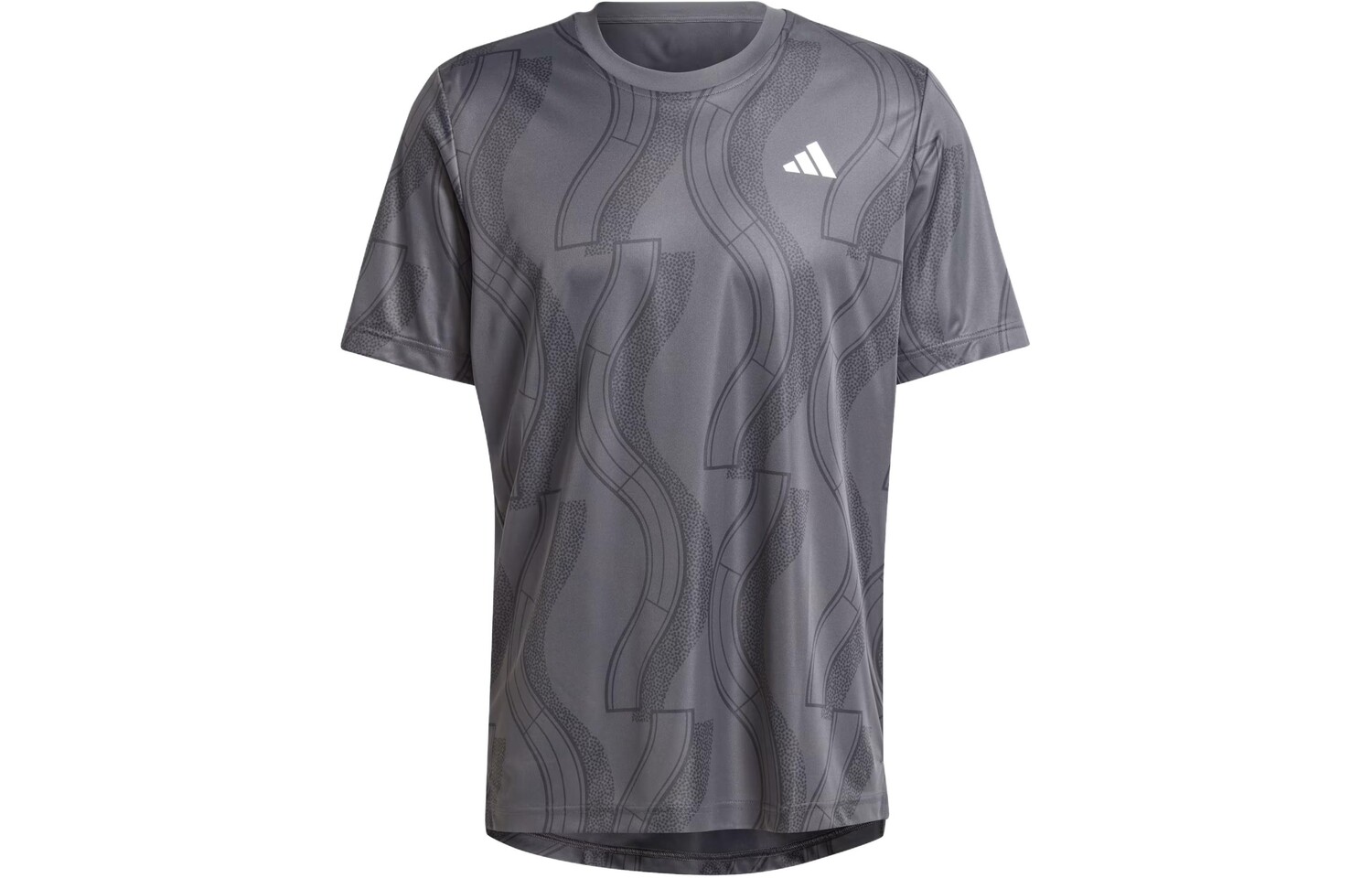 Футболка мужская темно-серая Adidas, темно-серый 
Футболка мужская темно-серая Adidas, темно-серый