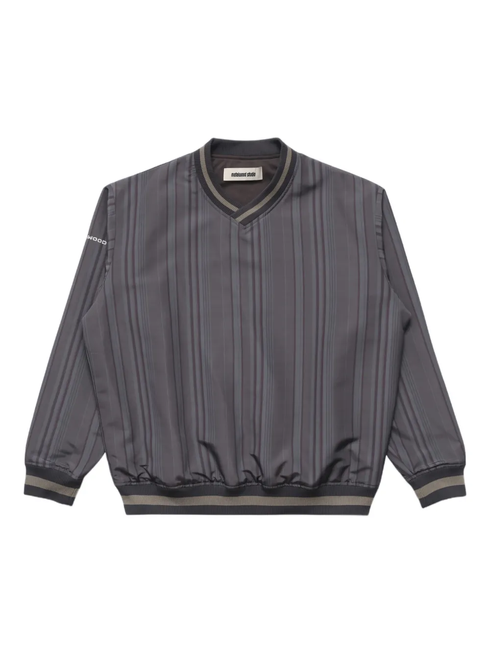 Свитшот с логотипом и V-образным вырезом Metalwood Studio, серый
Свитшот с логотипом и V-образным вырезом Metalwood Studio, серый